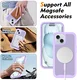 Apple iPhone 15 Hoesje Full Protect 360° Cover met MagSafe Matte Paars afbeelding 5
