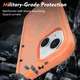 Apple iPhone 15 Hoesje Full Protect 360° Cover met MagSafe Matte Oranje afbeelding 5
