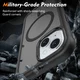 Apple iPhone 15 Hoesje Full Protect 360° Cover met MagSafe Matte Zwart afbeelding 4