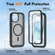 Apple iPhone 15 Hoesje Full Protect 360° Cover met MagSafe Matte Zwart afbeelding 6