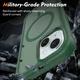 Apple iPhone 15 Hoesje Full Protect 360° Cover met MagSafe Matte Groen afbeelding 6