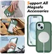 Apple iPhone 15 Hoesje Full Protect 360° Cover met MagSafe Matte Groen afbeelding 5