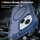 Apple iPhone 15 Hoesje Full Protect 360° Cover met MagSafe Matte Blauw afbeelding 5