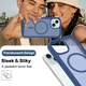 Apple iPhone 15 Hoesje Full Protect 360° Cover met MagSafe Matte Blauw afbeelding 8