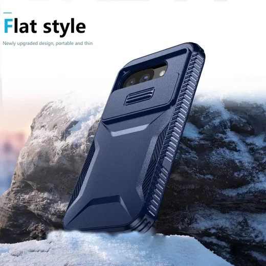 Google Pixel 10a Hoesje Camera Slider Back Cover Schokbestendig Blauw afbeelding 7