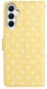 Samsung Galaxy A37 Hoesje Portemonnee Book Case Polka Dot Geel afbeelding 4