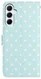 Samsung Galaxy A37 Hoesje Portemonnee Book Case Polka Dot Blauw afbeelding 4