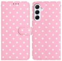Samsung Galaxy A37 Hoesje Portemonnee Book Case Polka Dot Roze