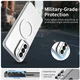 Samsung Galaxy A37 Hoesje MagSafe Backcover Semi-Transparant & Wit afbeelding 6