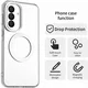 Samsung Galaxy A37 Hoesje MagSafe Backcover Semi-Transparant & Wit afbeelding 2