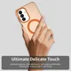 Samsung Galaxy A37 Hoesje MagSafe Backcover Semi-Transparant & Oranje afbeelding 9