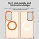 Samsung Galaxy A37 Hoesje MagSafe Backcover Semi-Transparant & Oranje afbeelding 7