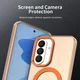 Samsung Galaxy A37 Hoesje MagSafe Backcover Semi-Transparant & Oranje afbeelding 8