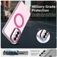 Samsung Galaxy A37 Hoesje MagSafe Backcover Semi-Transparant & Roze afbeelding 6