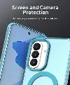 Samsung Galaxy A37 Hoesje MagSafe Backcover Semi-Transparant & Blauw afbeelding 8