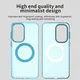 Samsung Galaxy A37 Hoesje MagSafe Backcover Semi-Transparant & Blauw afbeelding 7