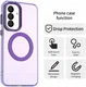 Samsung Galaxy A37 Hoesje MagSafe Backcover Semi-Transparant & Paars afbeelding 2