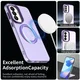 Samsung Galaxy A37 Hoesje MagSafe Backcover Semi-Transparant & Paars afbeelding 4