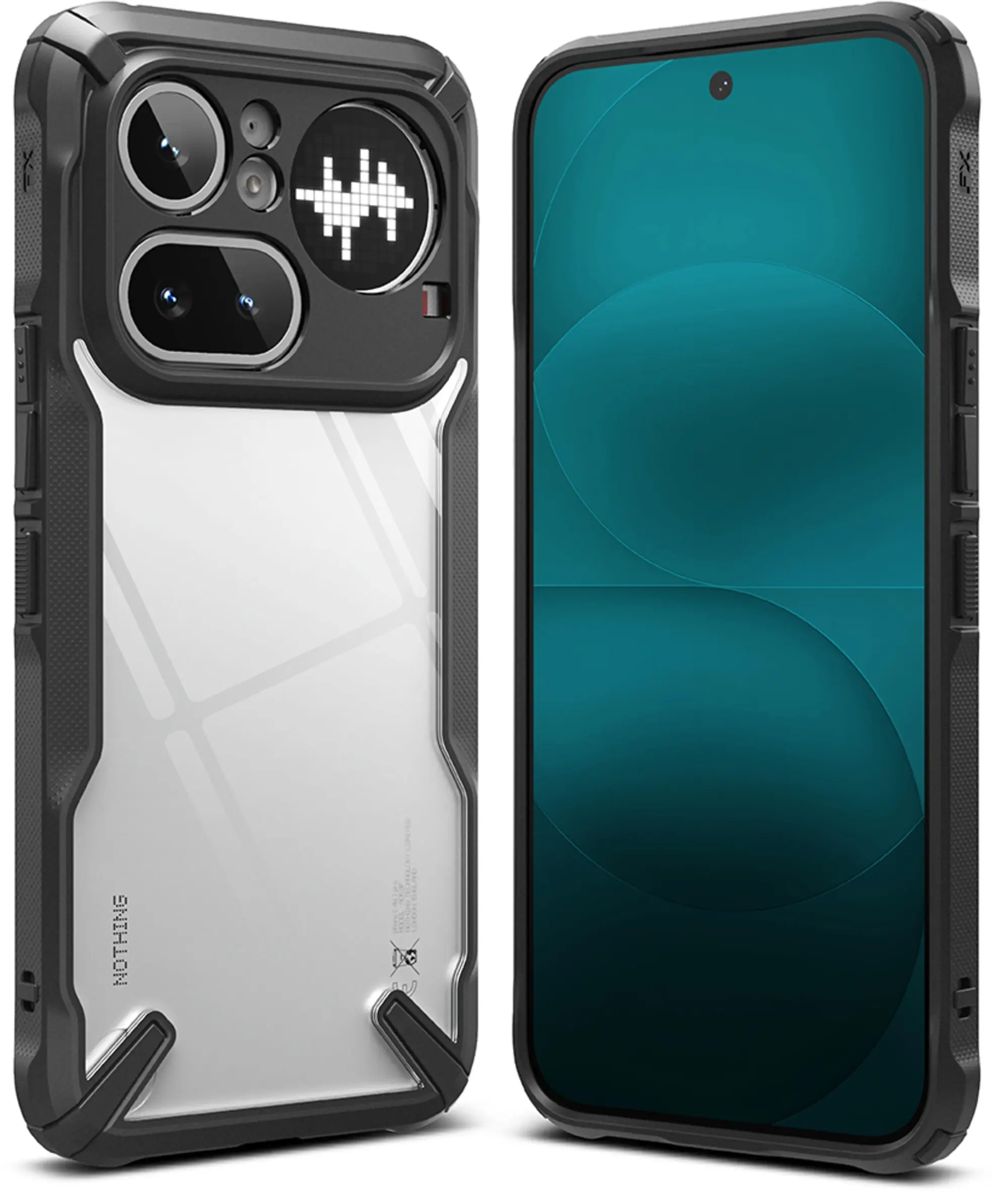 Ringke Fusion X Nothing Phone (4a) Pro Hoesje Back Cover Zwart afbeelding 1