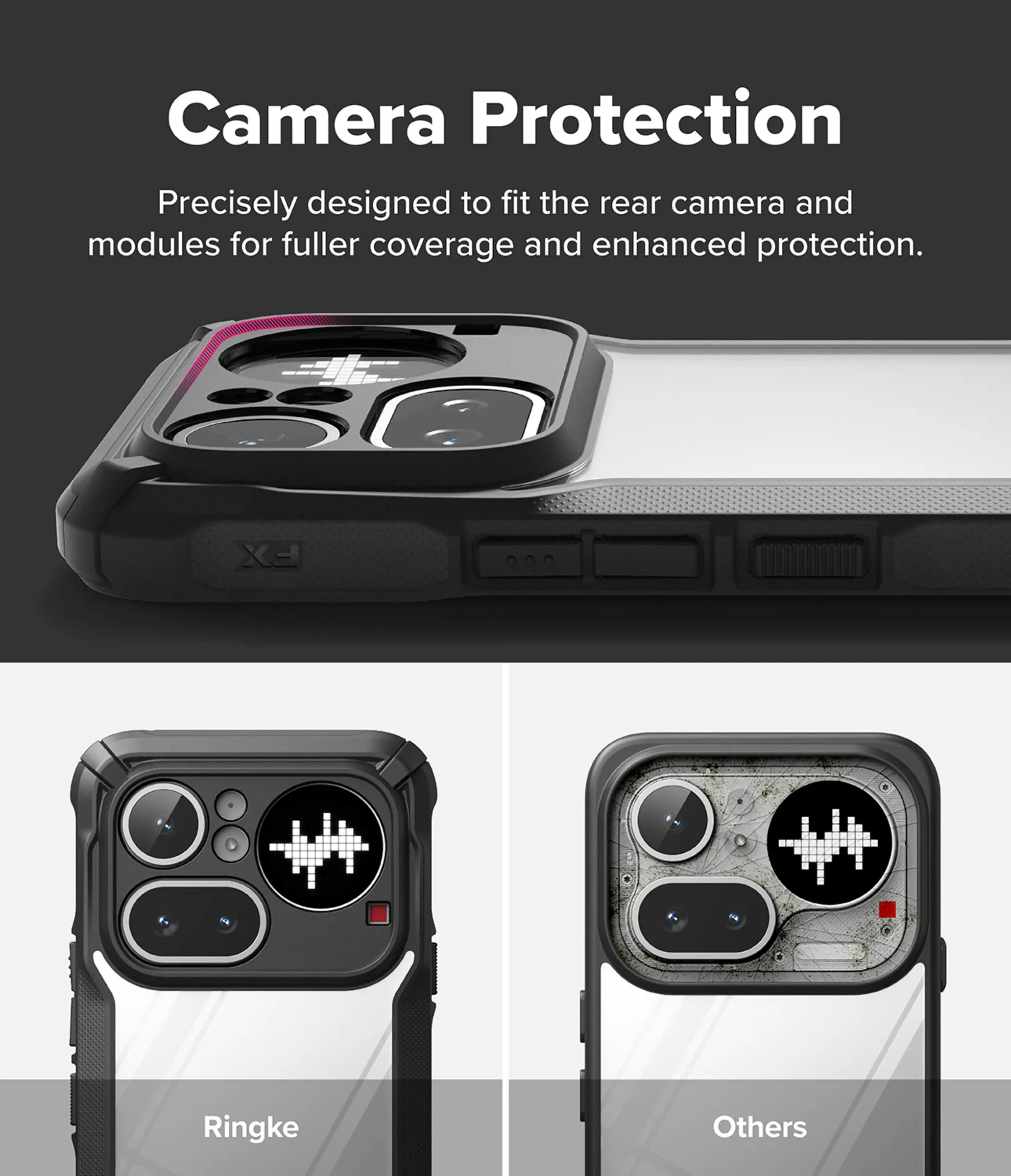 Ringke Fusion X Nothing Phone (4a) Pro Hoesje Back Cover Zwart afbeelding 10