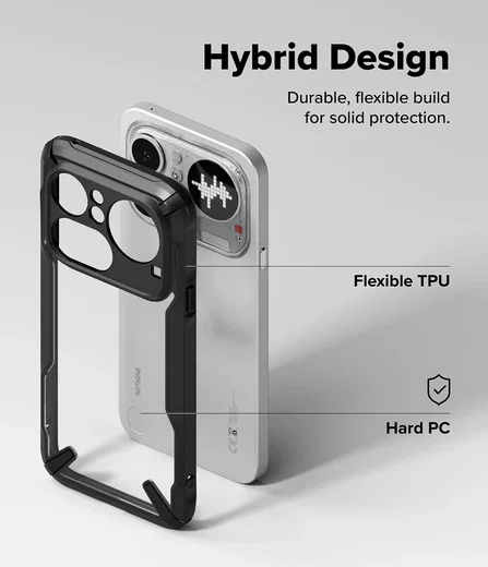 Ringke Fusion X Nothing Phone (4a) Pro Hoesje Back Cover Zwart afbeelding 6