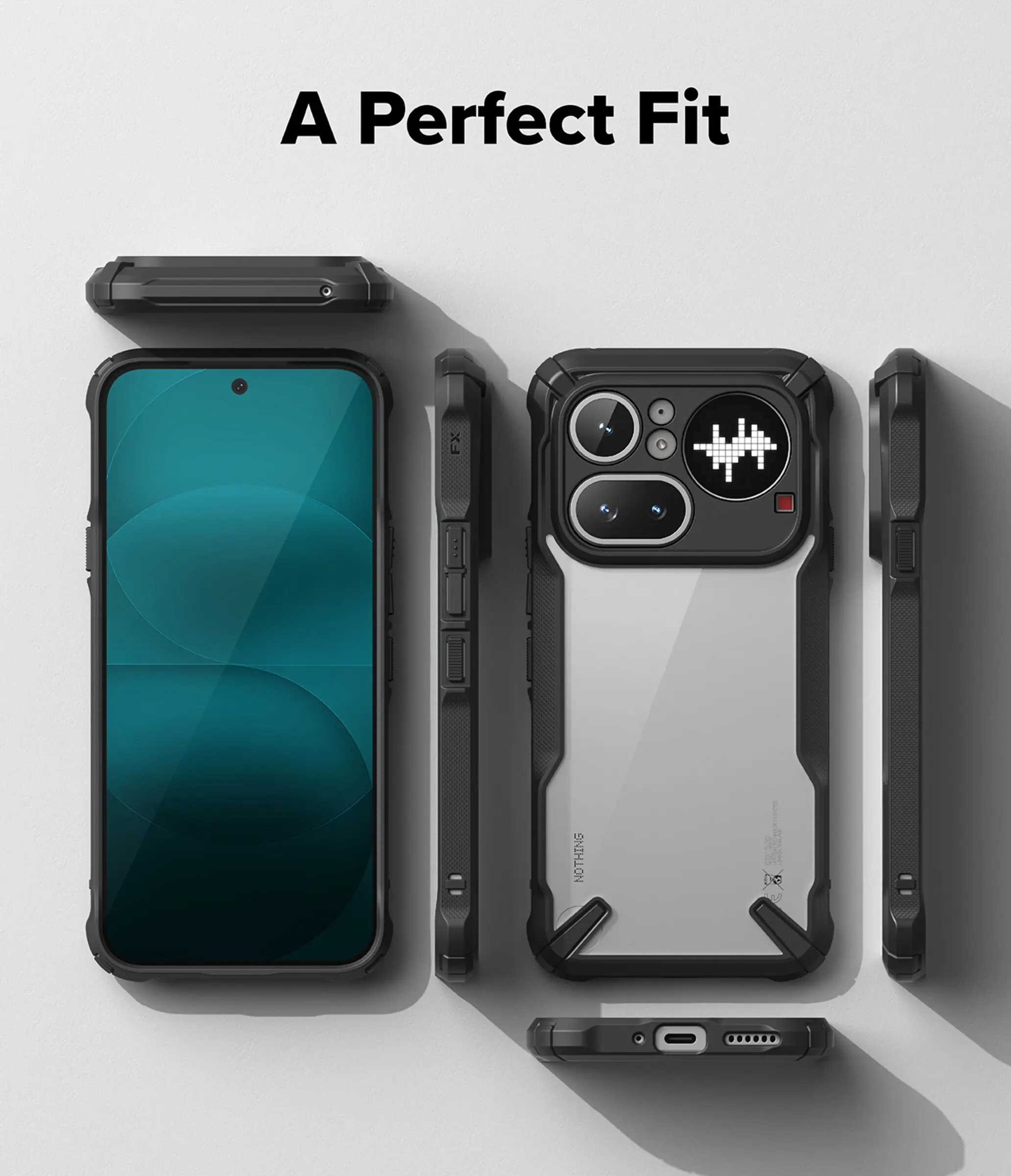 Ringke Fusion X Nothing Phone (4a) Pro Hoesje Back Cover Zwart afbeelding 7