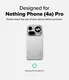 Ringke Fusion X Nothing Phone (4a) Pro Hoesje Back Cover Zwart afbeelding 8