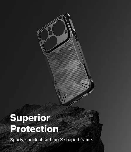 Ringke Fusion X Nothing Phone (4a) Hoesje Back Cover Camo Zwart afbeelding 5