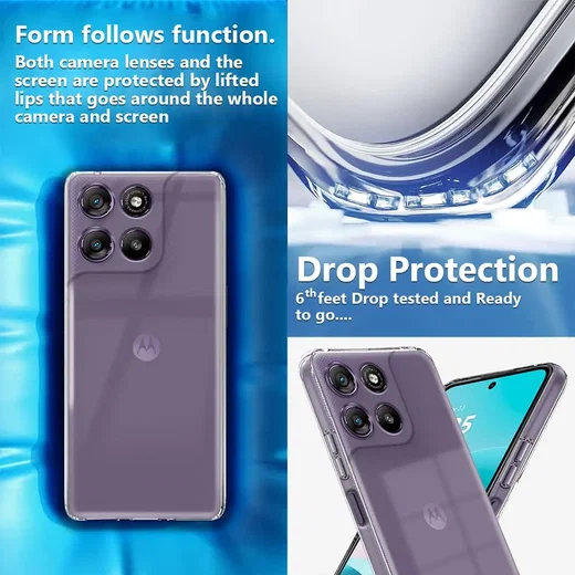 Motorola Moto G57 (Power) Hoesje Dun TPU Back Cover Transparant afbeelding 5