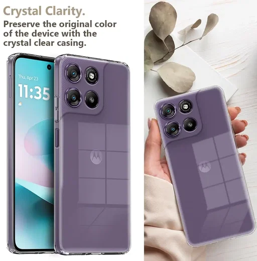 Motorola Moto G57 (Power) Hoesje Dun TPU Back Cover Transparant afbeelding 9