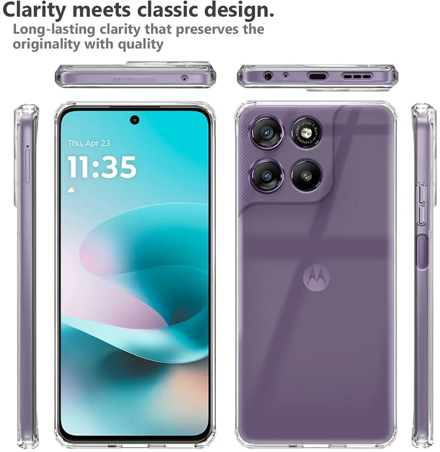 Motorola Moto G57 (Power) Hoesje Dun TPU Back Cover Transparant afbeelding 8