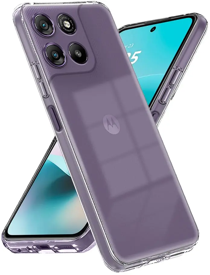 Motorola Moto G57 (Power) Hoesje Dun TPU Back Cover Transparant afbeelding 1