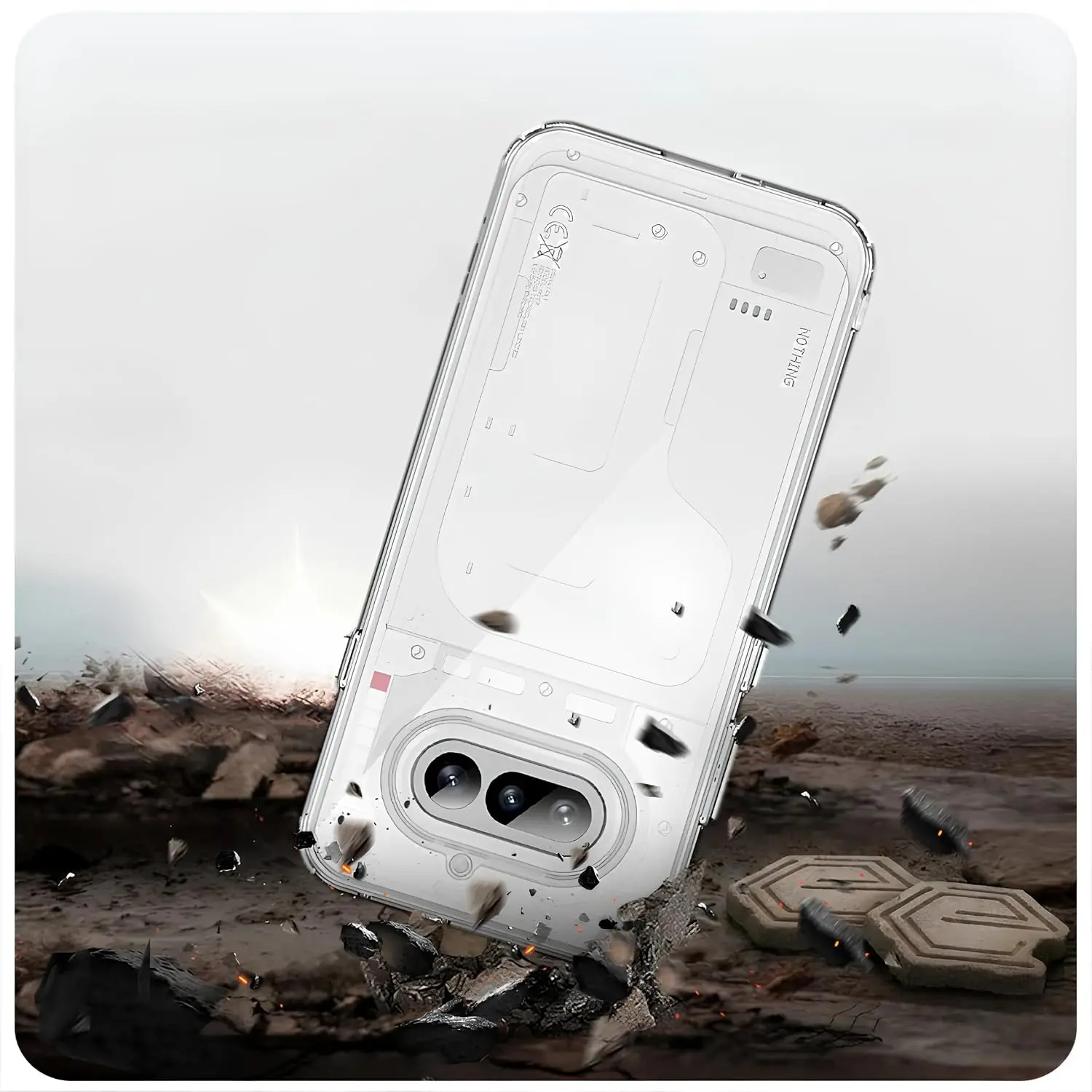 Nothing Phone (4a) Hoesje Dun TPU Back Cover Transparant afbeelding 2