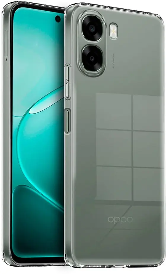 Oppo A6x Hoesje Dun TPU Back Cover Transparant afbeelding 2