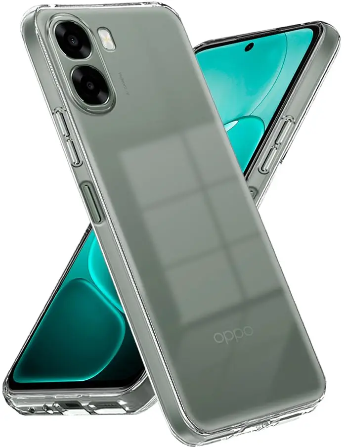 Oppo A6x Hoesje Dun TPU Back Cover Transparant afbeelding 1