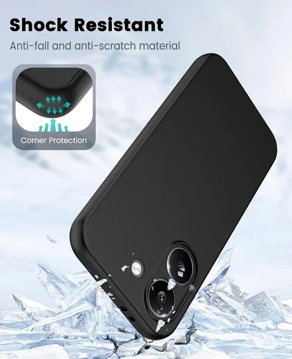 Xiaomi Poco X8 Pro Hoesje Dun TPU Back Cover Matte Zwart afbeelding 2