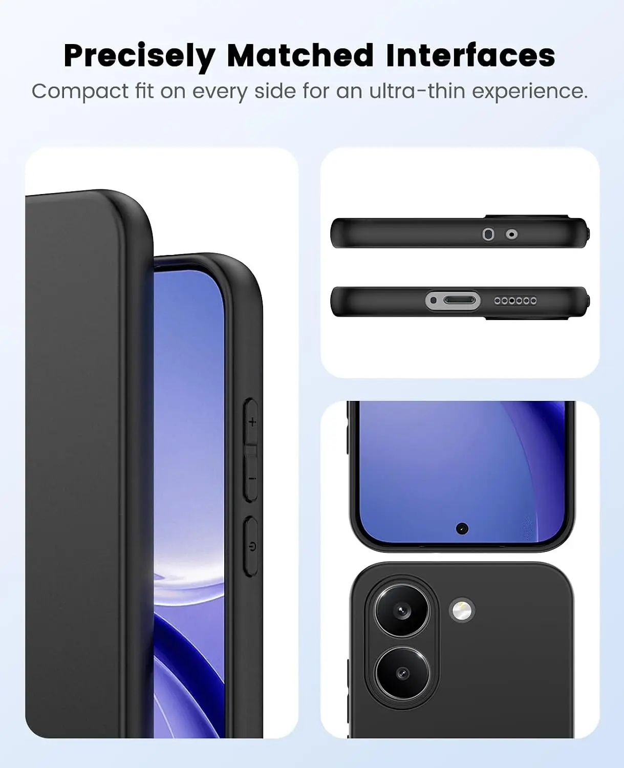 Xiaomi Poco X8 Pro Hoesje Dun TPU Back Cover Matte Zwart afbeelding 6