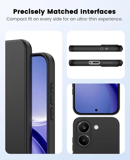 Xiaomi Poco X8 Pro Hoesje Dun TPU Back Cover Matte Zwart afbeelding 6