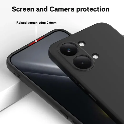 Xiaomi Poco X8 Pro Max Hoesje Dun TPU Back Cover Matte Zwart afbeelding 5