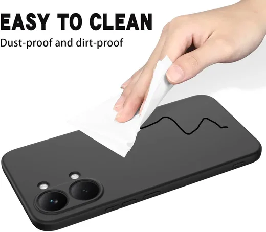 Xiaomi Poco X8 Pro Max Hoesje Dun TPU Back Cover Matte Zwart afbeelding 8
