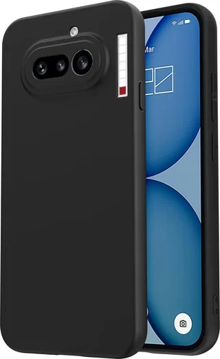 Nothing Phone (4a) Hoesje Dun TPU Back Cover Matte Zwart afbeelding 2