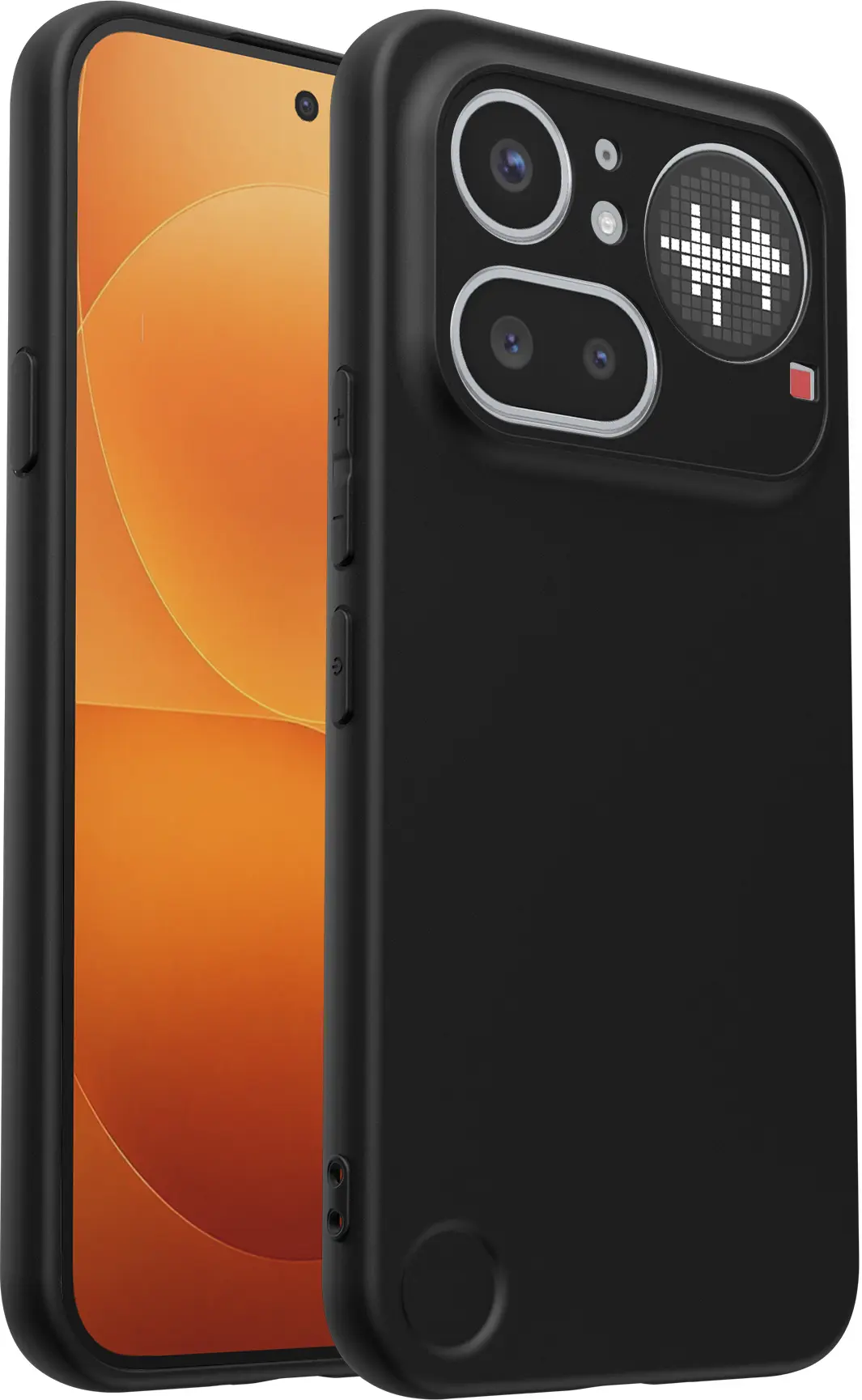 Nothing Phone 4a Pro Hoesje Dun TPU Back Cover Matte Zwart afbeelding 4