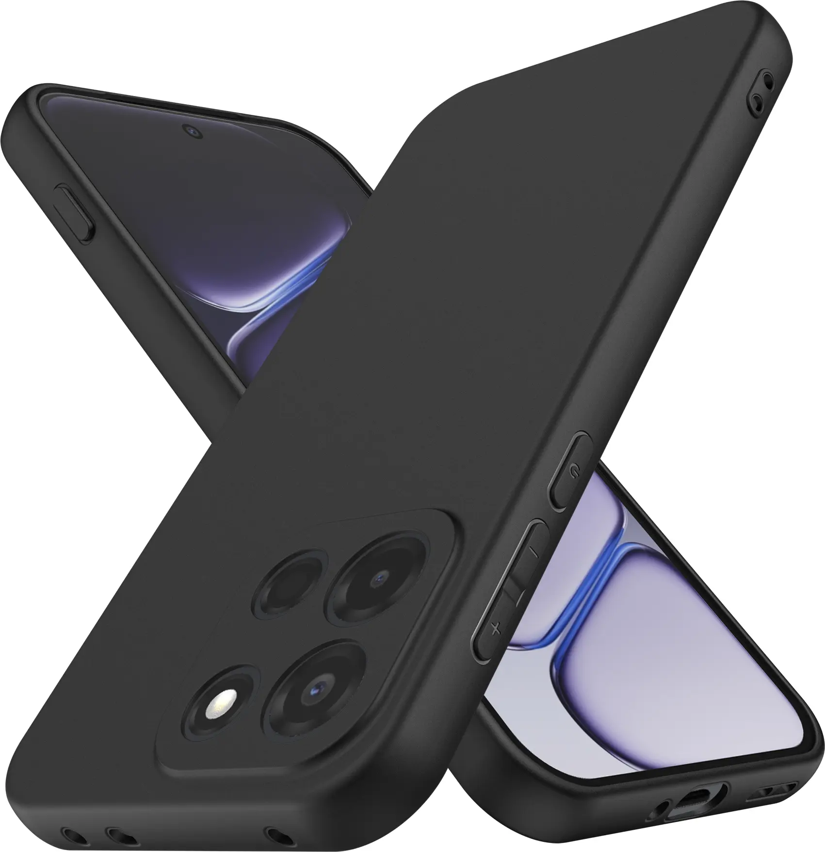 OnePlus Nord 6 Hoesje Dun TPU Back Cover Matte Zwart afbeelding 1