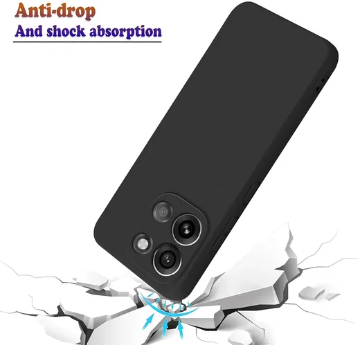 OnePlus Nord 6 Hoesje Dun TPU Back Cover Matte Zwart afbeelding 2