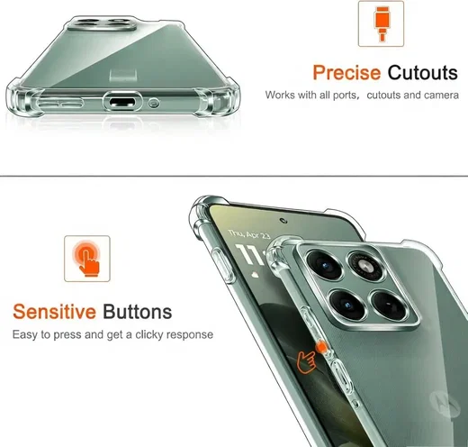 Motorola Edge 70 Fusion Hoesje Schokbestendig en Dun TPU Back Cover Transparant afbeelding 8