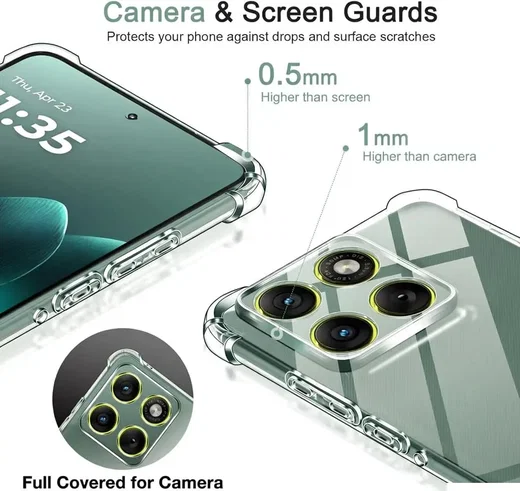 Motorola Edge 70 Fusion Hoesje Schokbestendig en Dun TPU Back Cover Transparant afbeelding 6