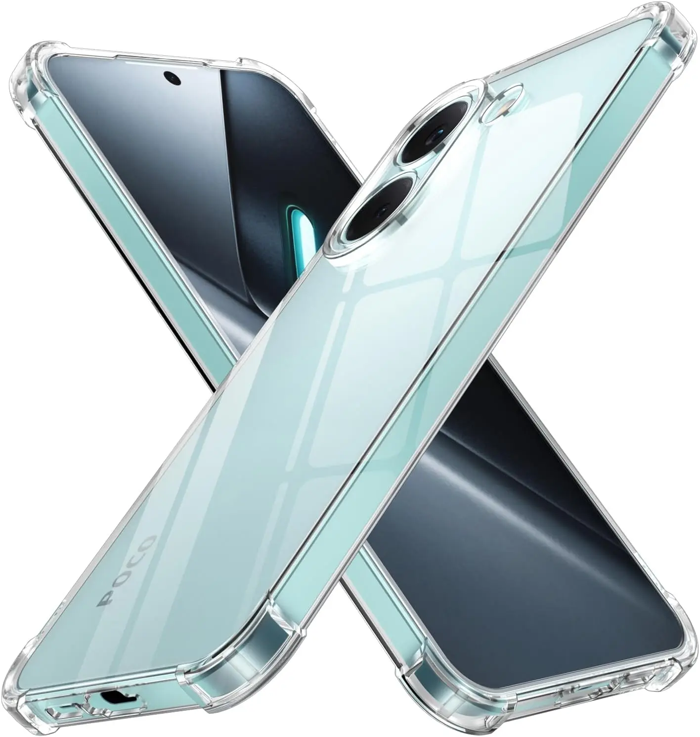 Xiaomi Poco X8 Pro Hoesje Schokbestendig en Dun TPU Back Cover Transparant afbeelding 1