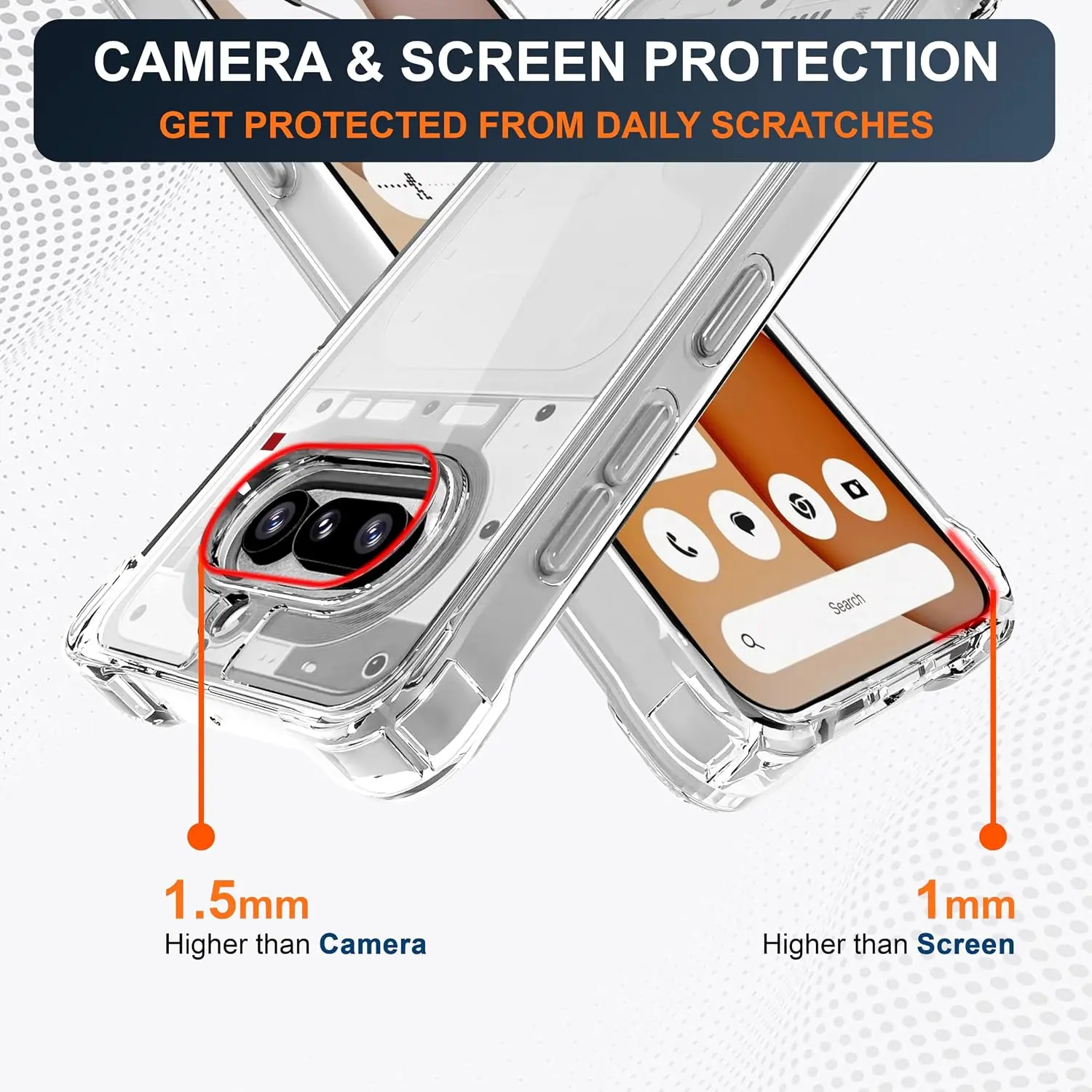 Nothing Phone (4a) Hoesje Schokbestendig en Dun TPU Back Cover Transparant afbeelding 5