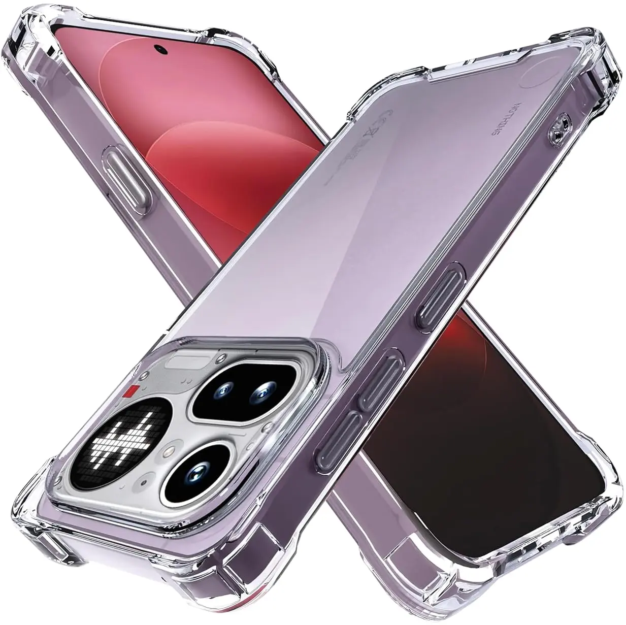 Nothing Phone (4a) Pro Hoesje Schokbestendig en Dun TPU Back Cover Transparant afbeelding 1