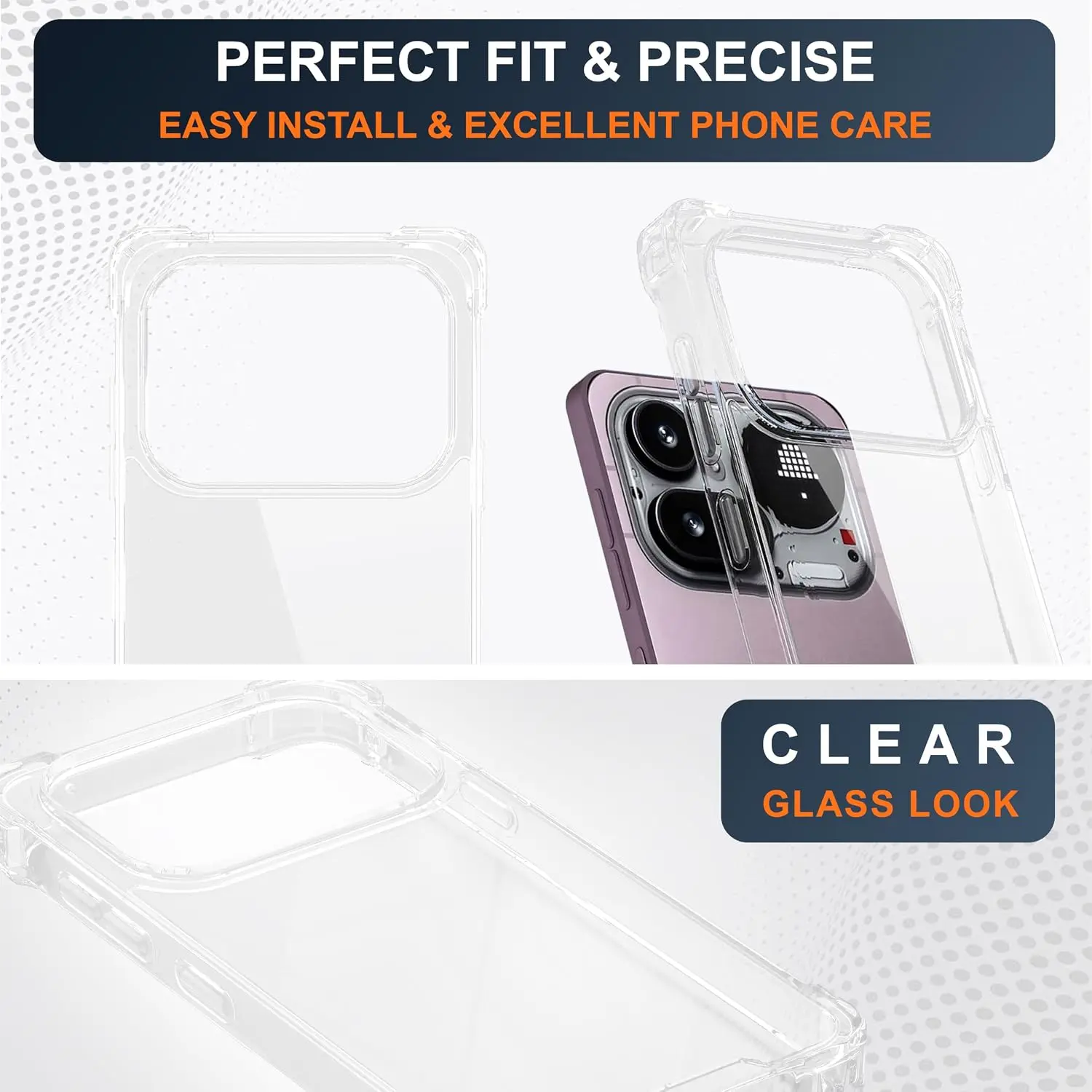Nothing Phone (4a) Pro Hoesje Schokbestendig en Dun TPU Back Cover Transparant afbeelding 9